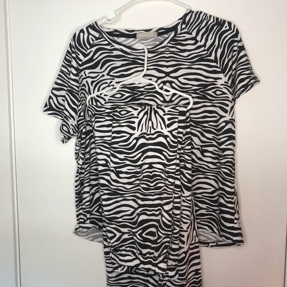 ASOS Zebra Cotton Pajama Set - Picture 2 of 5